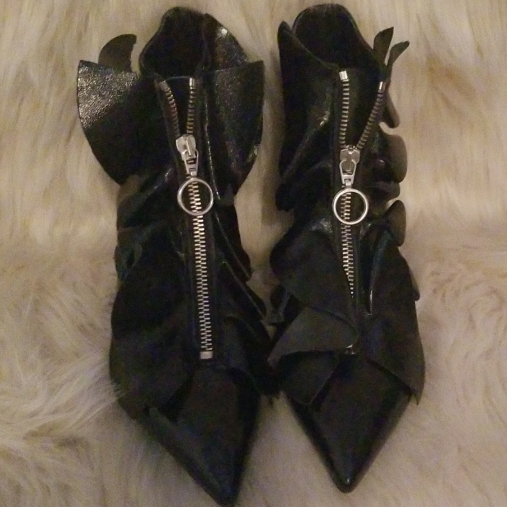 Zara zip up boots